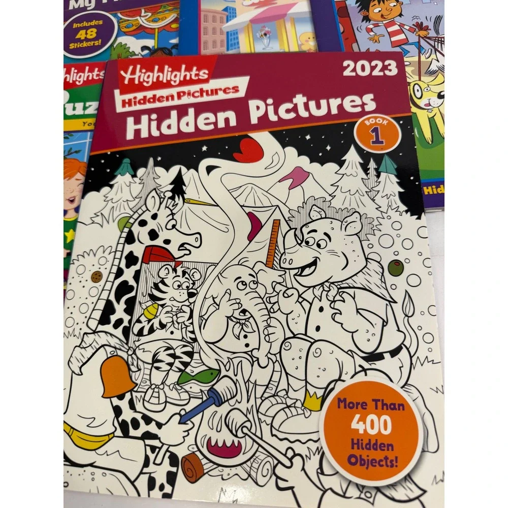 Highlights Hidden Pictures Puzzle Buzz Books Lot of 9 Activity Puzzles